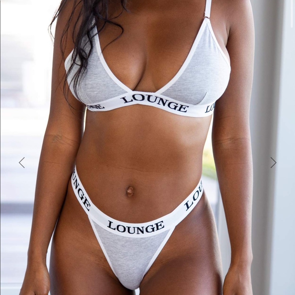 LOUNGEUNDERWEAR Triangle Bra/Thong Set